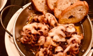 イカゲソのアヒージョ